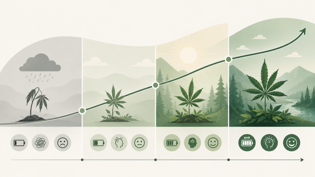 Tolerance break side effects — mood, energy, and sleep changes across the recovery stages