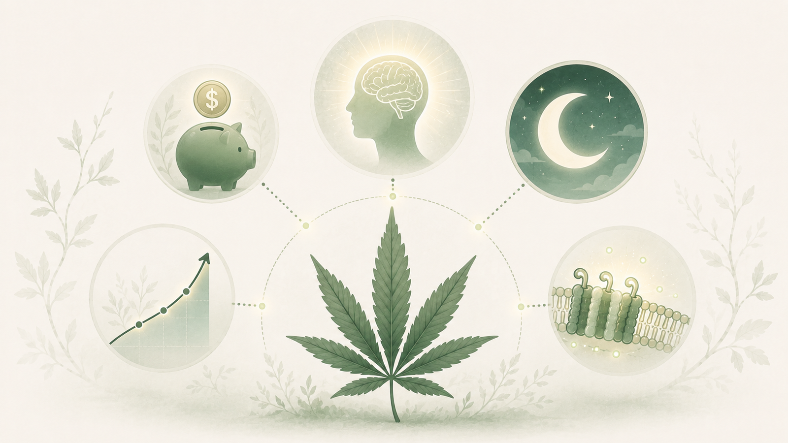 How long to reset cannabis tolerance — a cannabis leaf recovery diagram
